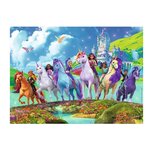 Puzzle 200 pieces XXL - La magie de l Ecole des licornes