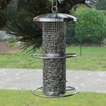 HI Station d'alimentation d'oiseaux suspendue 14x27 5 cm inox