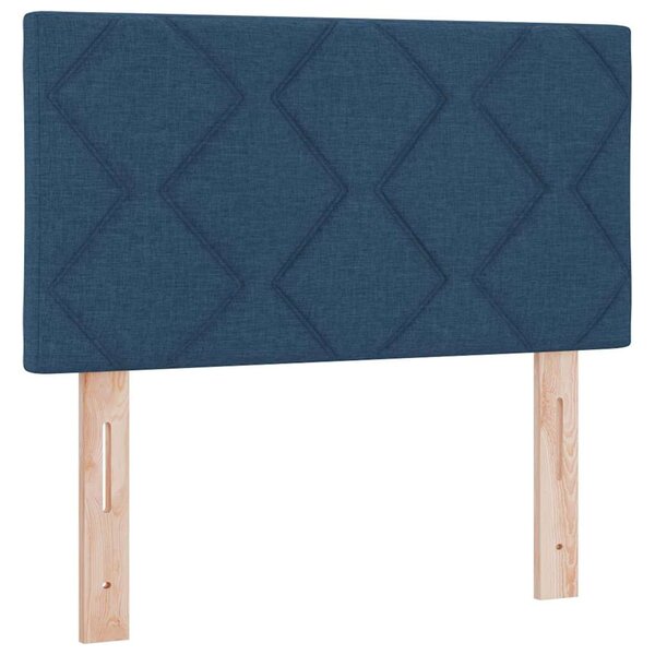 vidaXL Tête de lit avec des lumières à LED Réglable Bleu 180 cm tissu