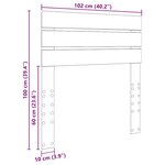 vidaXL Tête de lit Gris Sonoma 100 cm Bois d'ingénierie