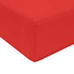 vidaXL Coussin de canapé d'extérieur 2 Pièces Rouge Polyester