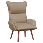 vidaXL Fauteuil Relaxant en Similicuir Cappuccino