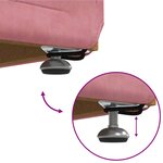 vidaXL Tabouret Rose 81 x 41 x 40 cm Velours et Bois Composite