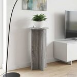 vidaXL Support de Plante 2 pièces Sonoma gris 40 x 40 x 80 cm