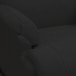 vidaXL Fauteuil inclinable Noir Similicuir daim