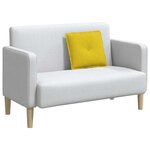 vidaXL Coussin de Dos Jaune 50 x 45 cm Tissu en velours côtelé