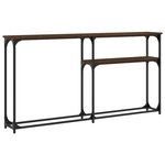vidaXL Table console chêne marron 145x22 5x75 cm bois d'ingénierie