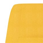 vidaXL Chaise de relaxation Jaune moutarde Tissu