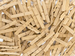 Demi-pinces à linge en bois construction enfant 200 pièces