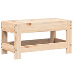 vidaXL Repose-pied de jardin 62x30x32 cm bois de pin massif