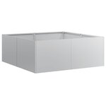 vidaXL Jardinière 80x80x30 cm acier galvanisé