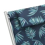 vidaXL Chaises à bascule lot de 2 Acier Motif de feuilles