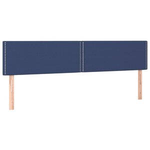 vidaXL Têtes de lit 2 Pièces Bleu 100x5x78/88 cm Tissu
