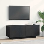 vidaXL Meuble TV Noir 100 x 35 x 40 cm Bois d'ingénierie