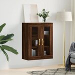 vidaXL Armoire murale chêne marron 69 5x34x90 cm