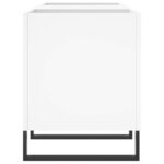 vidaXL Armoire à disques blanc 121x38x48 cm bois d'ingénierie