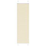 vidaXL Store plissé crème 55x200 cm largeur du tissu 54 4 cm polyester