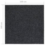 Vidaxl tapis 100x100 cm anthracite MT