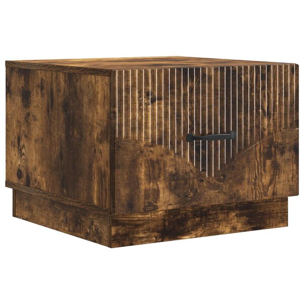 vidaXL Table basse Chêne fumé 49 x 50 x 37 cm Bois d'ingénierie