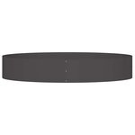 vidaXL Jardinières de jardin 5 Pièces Noires 120x120x20 cm en acier