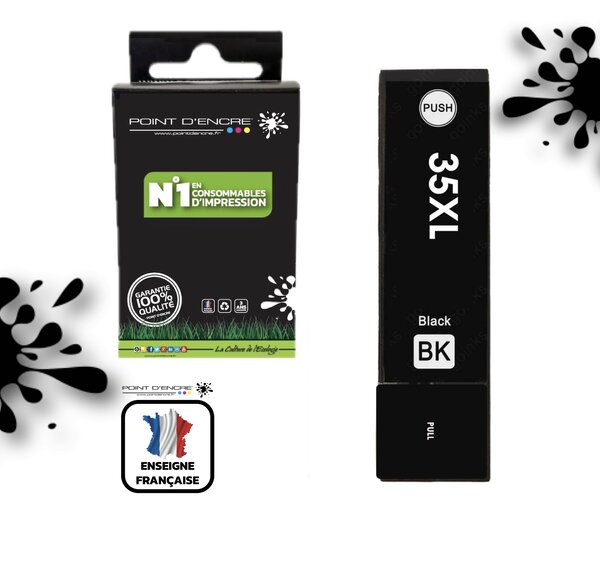 35XL - Cadenas - NOIR - Grande capacité