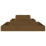 vidaXL Jardinière Marron miel 80x80x27 cm Bois massif de pin