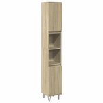 vidaXL Ensemble de meubles de salle de bain 3 Pièces chêne sonoma