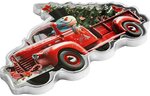 Pièce de monnaie en Argent 2 Dollars g 31.1 (1 oz) Millésime 2024 SNOWMAN LITTLE RED TRUCK