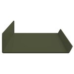 vidaXL Étagère flottante 2 Pièces Vert olive 60 x 8 5 x 2 5 cm Acier