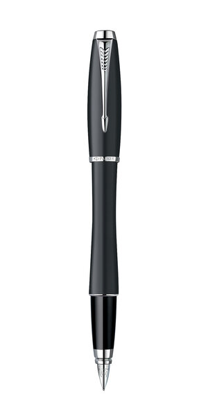 PARKER Urban Classic - Stylo plume, Noir mat,  plume moyenne, Attributs Chromés