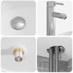 vidaXL Vanité de lavabo mural Sonoma gris 49 5 x 44 5 x 65 cm