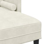 vidaXL Canapé L Crème 173x131x67 cm Velours