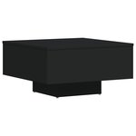 vidaXL Table basse noir 60x60x31 5 cm bois d'ingénierie