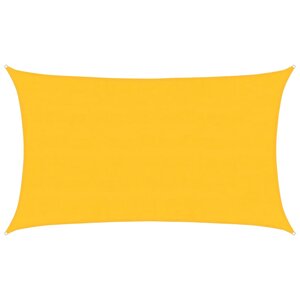 vidaXL Voile d'ombrage 160 g/m² rectangulaire jaune 5x8 m PEHD