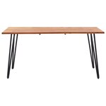 Vidaxl mobilier à dîner d'extérieur 5 pièces acacia et résine tressée
