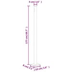 vidaXL Auvent latéral rétractable de patio 180x600 cm Marron