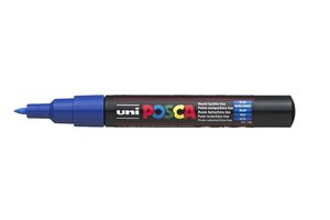 Marqueur pointe conique extra-fine pc1mc 0 7 - 1mm bleu foncé x 12 POSCA
