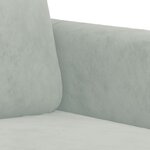 vidaXL Ensemble de canapés 3 Pièces avec coussins gris clair velours