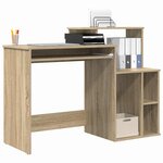vidaXL Bureau Chêne Sonoma 120 5 x 44 x 88 5 cm Bois d'ingénierie