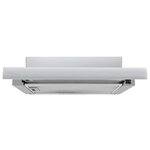 Vidaxl hotte aspirante incorporée 480 m³/h aluminium acier inoxydable