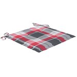 vidaXL Chaises de jardin lot de 4 avec coussins Bois de teck massif