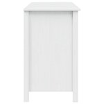 vidaXL Bureau avec tiroirs HILL Blanc 100 x 45 x 74 cm Pin massif