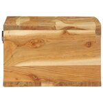 VidaXL Meuble TV mural 60x30x19 cm bois massif d'acacia