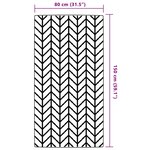 vidaXL Tapis d'extérieur ARAKIL gris 80 x 150 cm PP