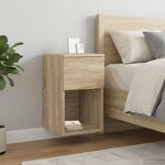 vidaXL Armoire de lit Chêne Sonoma 29 x 31 5 x 49 cm Bois d'ingénierie