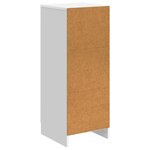 vidaXL Buffet Blanc brillant 33 x 34 5 x 87 cm Bois d'ingénierie