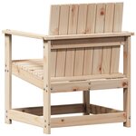 vidaXL Salon de jardin 3 Pièces bois massif de pin