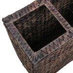 vidaXL Lit surélevé avec 4 pots Jacinthe d'eau Marron