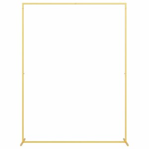 vidaXL Arche de mariage Doré 150 x 49 5 x 200 cm Acier