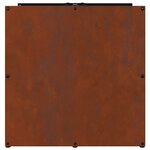 VidaXL Étagère à bois 40x40x40 cm acier résistant aux intempéries